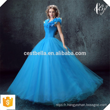 Alibaba en ligne Cinderella Royal Blue Robes de soirée à motif spécial